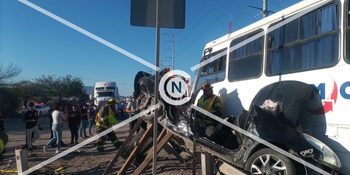 Se registra aparatoso accidente