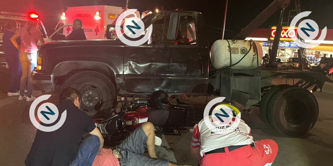 Con fractura en las piernas