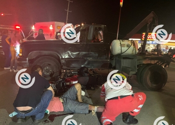 Con fractura en las piernas