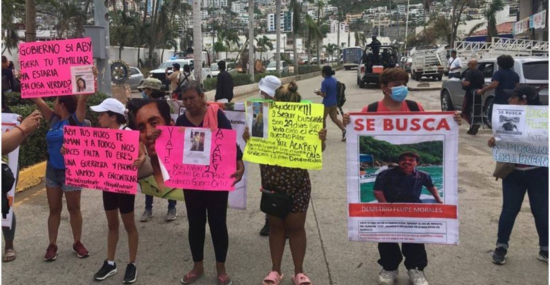 Familiares de desaparecidos por Otis piden más acciones: ‘Se nos paró la vida’