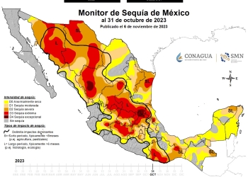 60% del territorio nacional presenta problemas de sequía, según la Conagua
