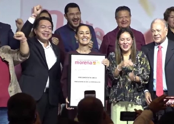Claudia Sheinbaum se registra como precandidata única para la presidencia por Morena