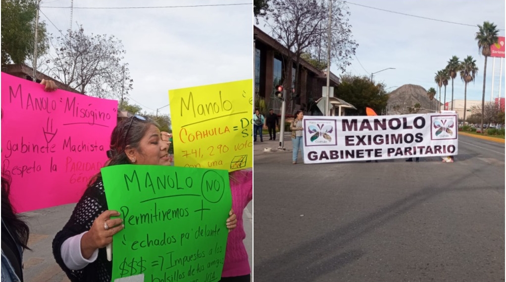 Se registran protestas tras toma de protesta de Manolo Jiménez