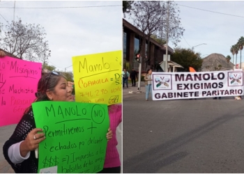 Se registran protestas tras toma de protesta de Manolo Jiménez