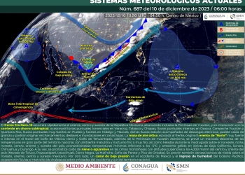 Frente Frío 16 desata condiciones climáticas extremas en México
