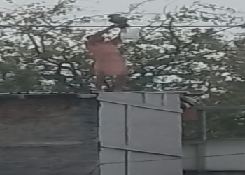Sujeto desnudo desata gran despliegue policial