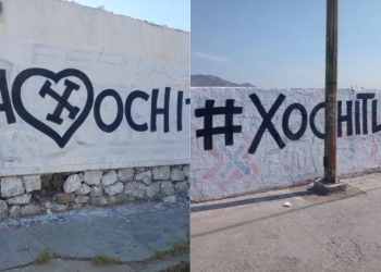 Ordena Comisión de Quejas del INE a retirar pintas de ‘XóchitlVa’