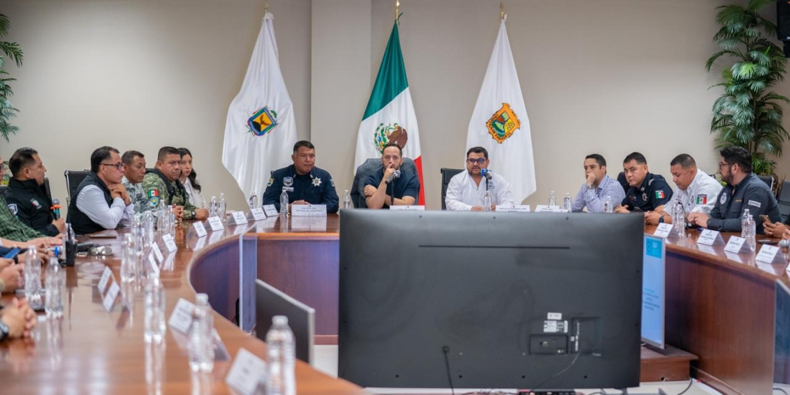 Fortalece Jacobo Rodríguez coordinación con corporaciones estatales y federales en reunión semanal de seguridad